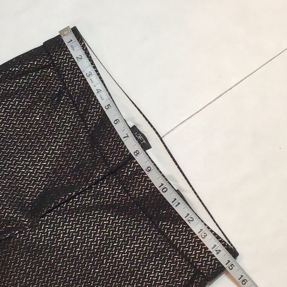 LOFT MARISA SKINNY BLACK AND SILVER DRESS PANTS SZ 4 - Picture 8 of 11